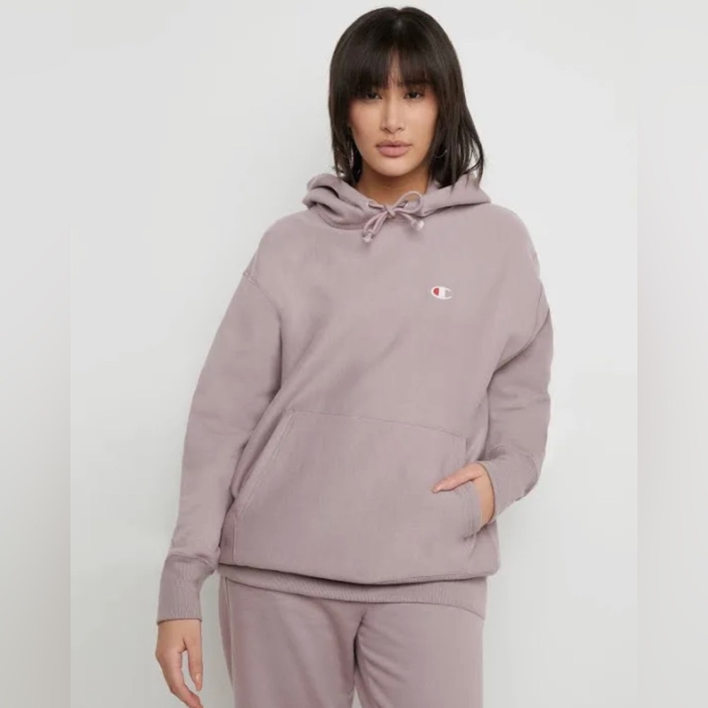 purple champion hoodie